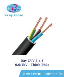 Dây cáp Thịnh Phát CVV 3 x 4 - 0,6/1kV