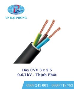 Dây cáp Thịnh Phát CVV 3 x 5.5 - 0,6/1kV