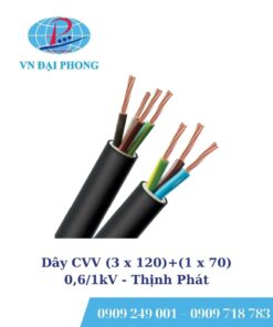 Dây cáp Thịnh Phát CVV (3 x 120)+(1 x 70) - 0,6/1kV