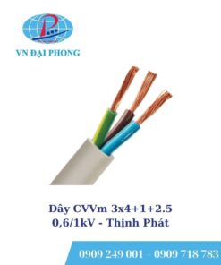 Dây cáp Thịnh Phát CVVm 3x4+1+2.5 - 0,6/1kV