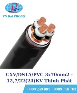 Cáp ngầm hạ thế Thịnh Phát CXV/DSTA/PVC 3x70mm2 - 12,7/22(24)KV