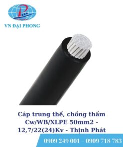 Cáp trung thế Thịnh Phát, chống thấm Cw/WB/XLPE 50mm2 - 12,7/22(24)Kv