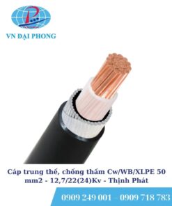 Cáp trung thế Thịnh Phát, chống thấm Cw/WB/XLPE 50 mm2 - 12,7/22(24)Kv
